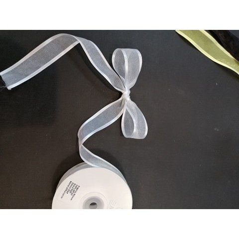 Ruy băng voan bản 2.5cm có chạy viền 2 bên không tưa làm nơ gói quà cực đẹp [Bán theo mét]