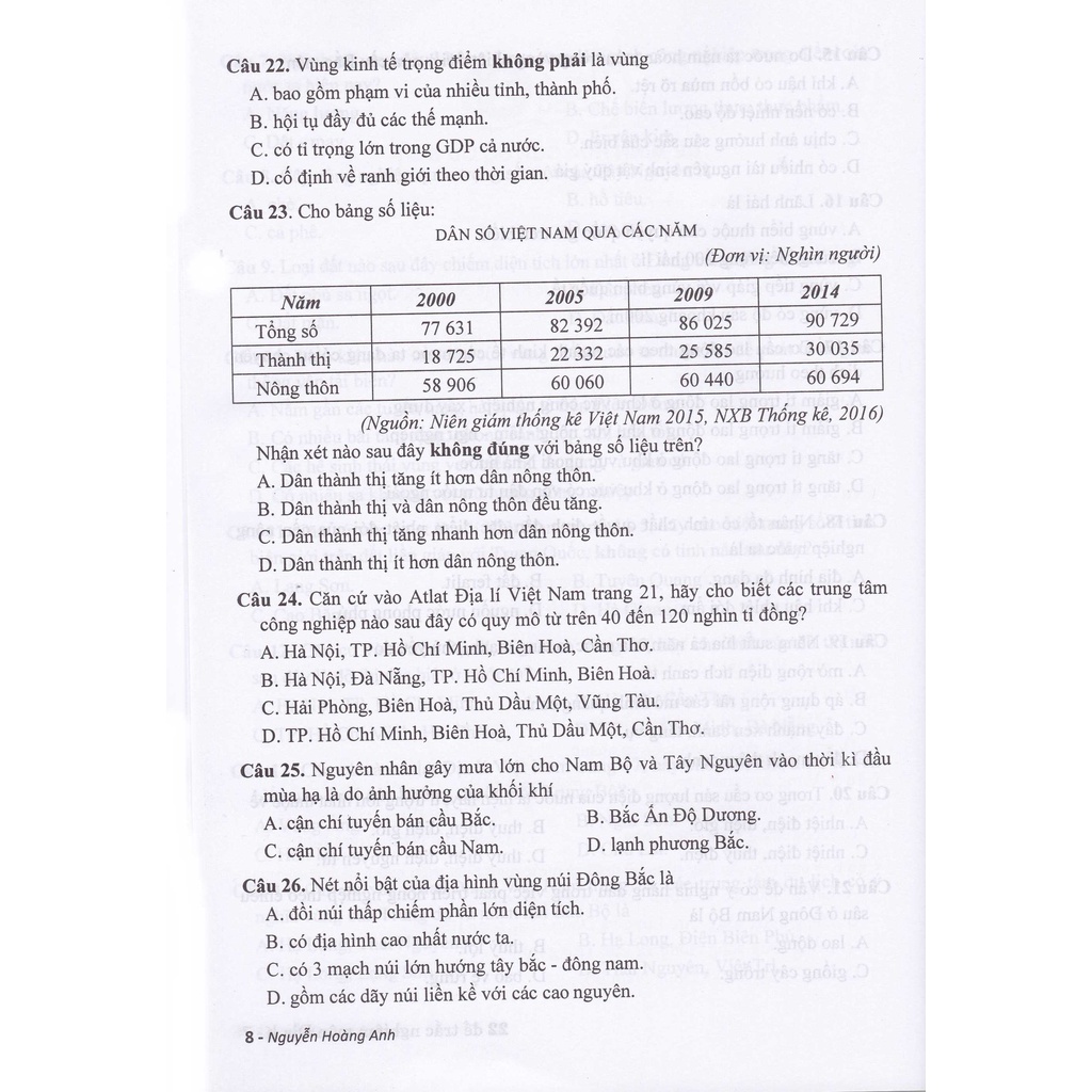 Sách - 22 Đề Thi Trắc Nghiệm Môn Địa Lí + Tặng Phiếu Trắc Nghiệm 40 Câu - HA