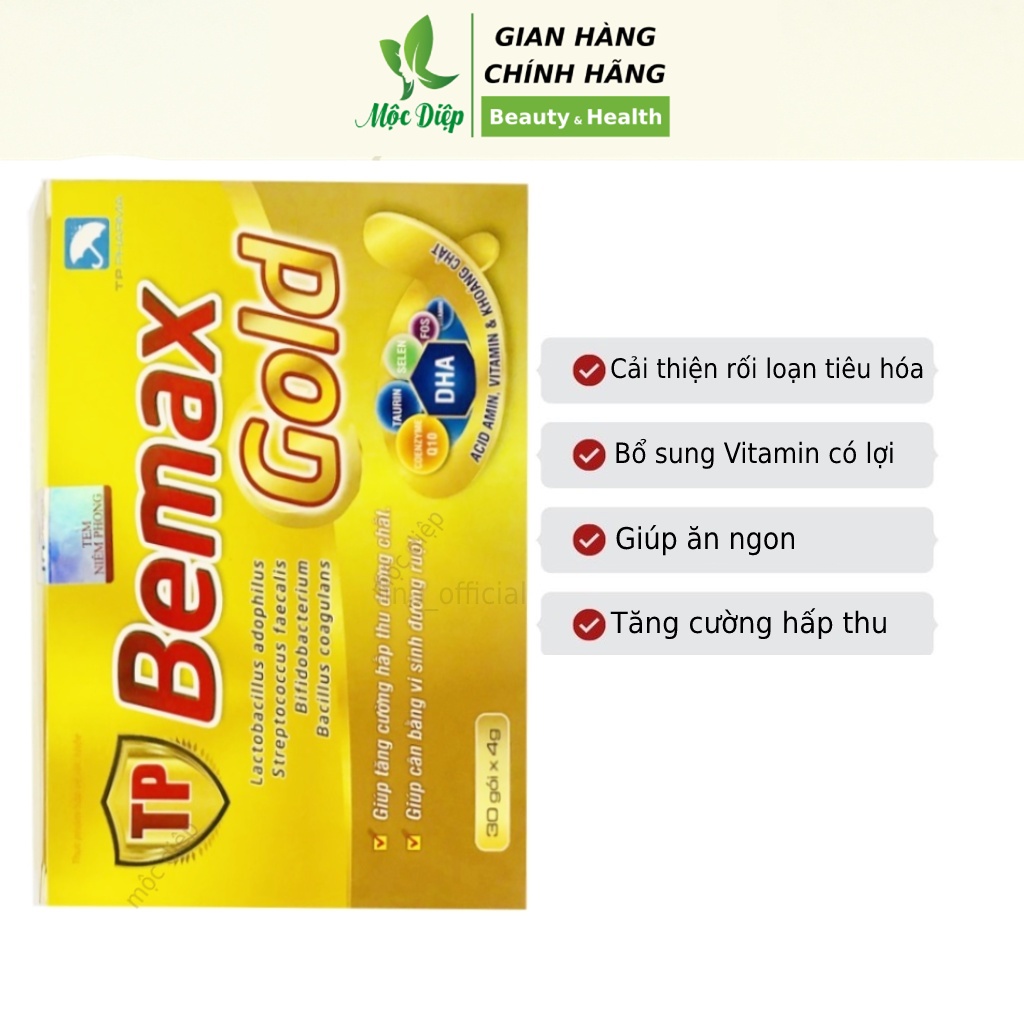 Men tiêu hóa cho bé - người lớn TP Benmax Gold giúp bé ăn ngon men tiêu hóa enterogermina - Mộc Diệp