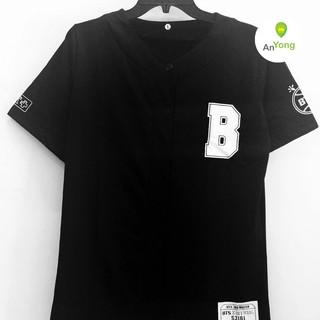 Áo thun bóng chày bts army zip