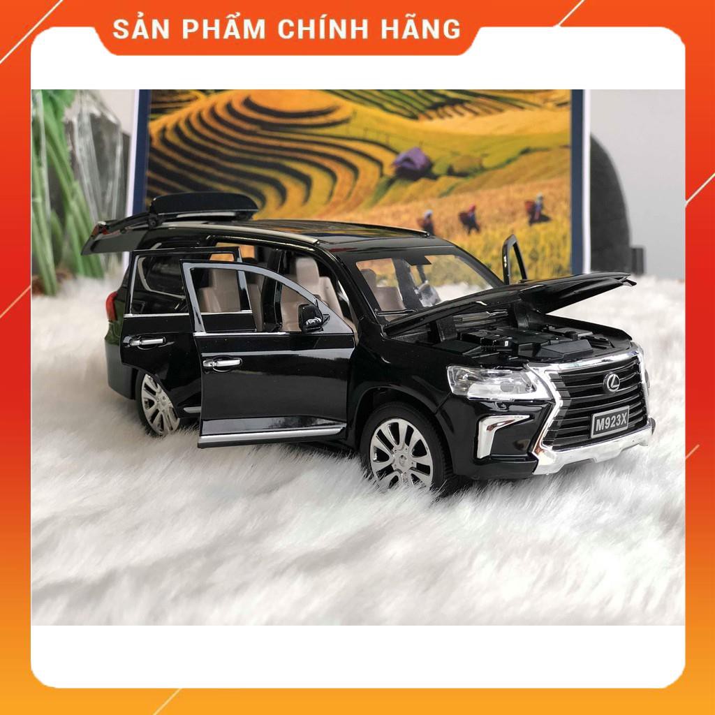 MÔ HÌNH XE LEXUS LX570 1:24 2020 MỚI NHẤT MÀU ĐEN