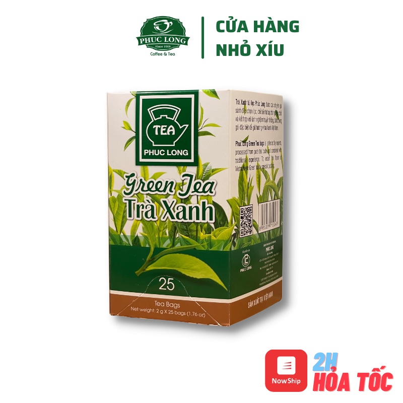 Trà Xanh Túi Lọc Phúc Long 2g x 25 gói | BigBuy360 - bigbuy360.vn