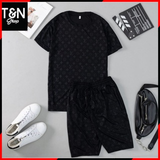 ĐỒ BỘ NAM, BỘ THỂ THAO NAM bộ LV vân BQ501 Full Size