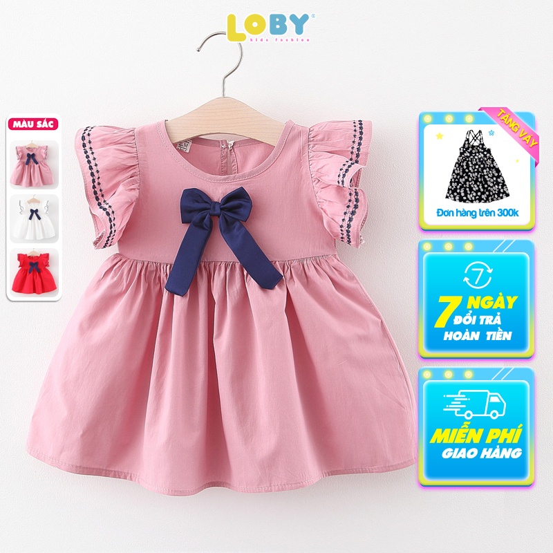 Váy cho bé gái LOBY phong cách Hàn Quốc V0401018 (3 tháng - 3 tuổi)