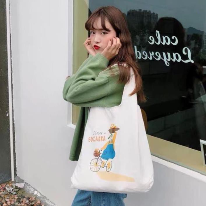 [NHIỀU MẪU MỚI] Túi xách nữ vải canvas đựng đồ đi chơi đi học đi làm phong cách thời trang Hàn Quốc