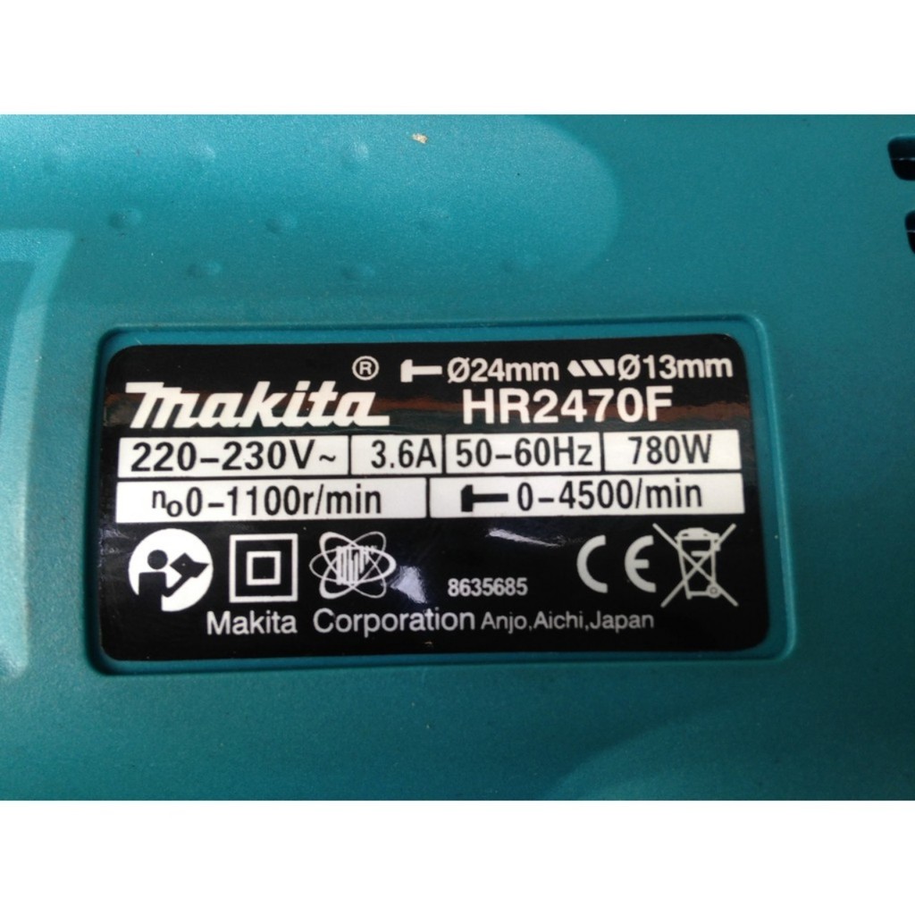 Máy khoan bê tông Makita HR2470-  3 chức năng khoan sắt, gỗ, khoan bê tông và đục bê tông bảo hành 12 tháng