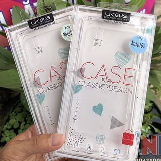 Ốp lưng Samsung Note 10/ Note 10 Plus , hiệu LIKGUS trong suốt chống sốc, chống ố vàng