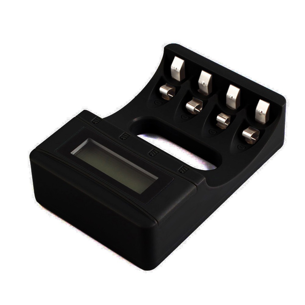 Bộ sạc pin có màn hình LCD với 4 ô cho pin AA / AAA NiMh NiCd