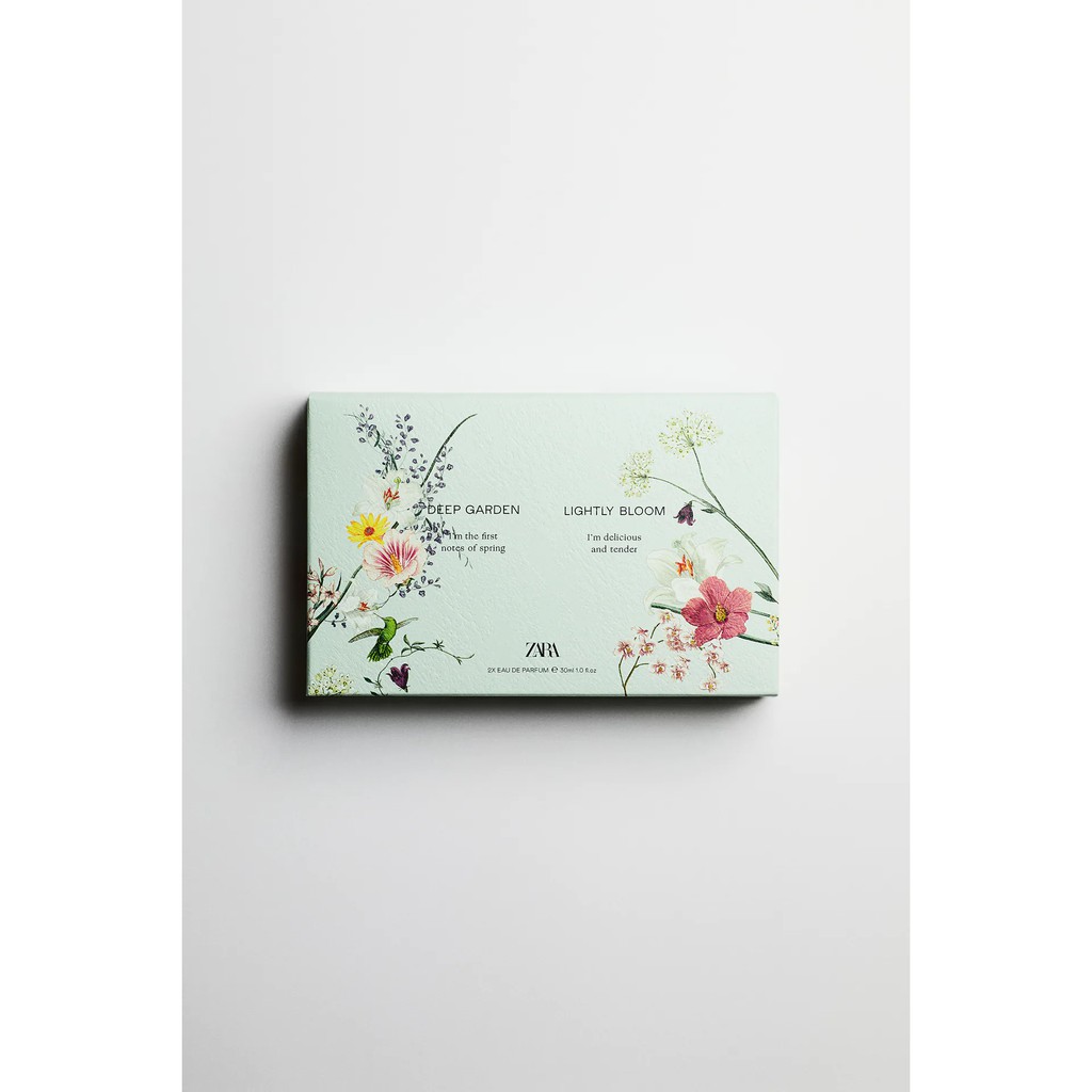 Nước hoa Zara LIGHTLY BLOOM + DEEP GARDEN EDP 2 X 30 ML