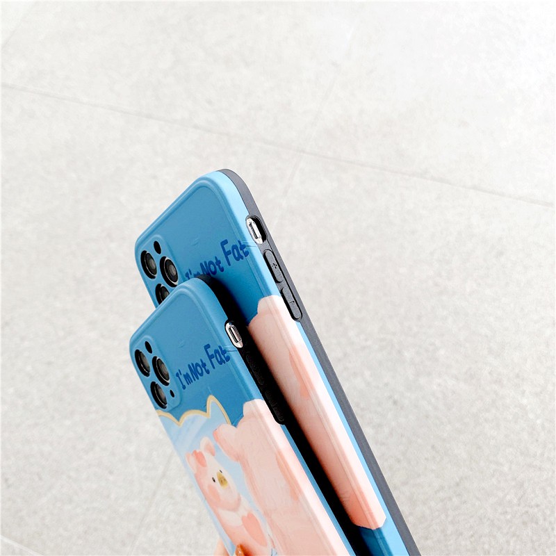 Ốp lưng iphone Heo béo IMD dày dặn viền nổi 5/5s/6/6plus/6s/6splus/7/7plus/8/8plus/x/xr/xs/11/12/pro/max/plus/promax | BigBuy360 - bigbuy360.vn