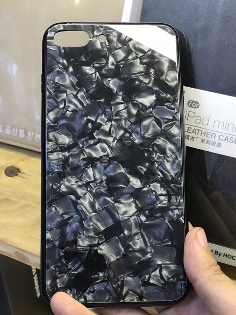 Ốp lưng kính vân đá 3D dành cho iPhone 6/7/6plus/8plus/X/Xsmax