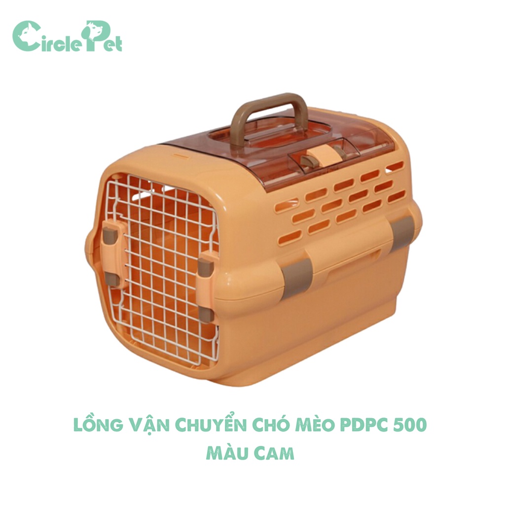 Lồng Vận Chuyển Chó Mèo Chất Liệu Nhựa Cao Cấp, Độ Bền Cao, Tiện Lợi PDPC 500  2.0 - Circle Pet