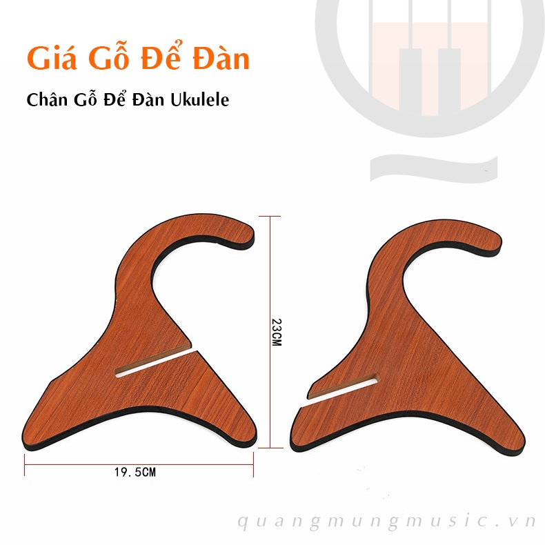 Giá Đỡ Bằng Gỗ Để Sàn Cho Đàn Guitar - ukulele tiện dụng - Chân Gỗ Kê Đàn