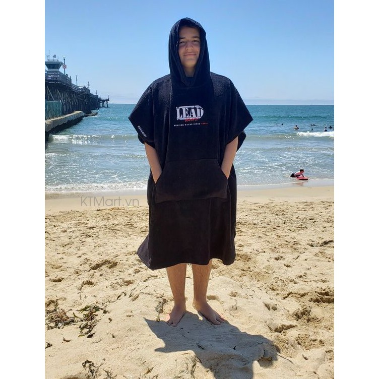 Áo choàng tắm Lead Wake Towel Hoodie White size S/M - L/XL | BigBuy360 - bigbuy360.vn