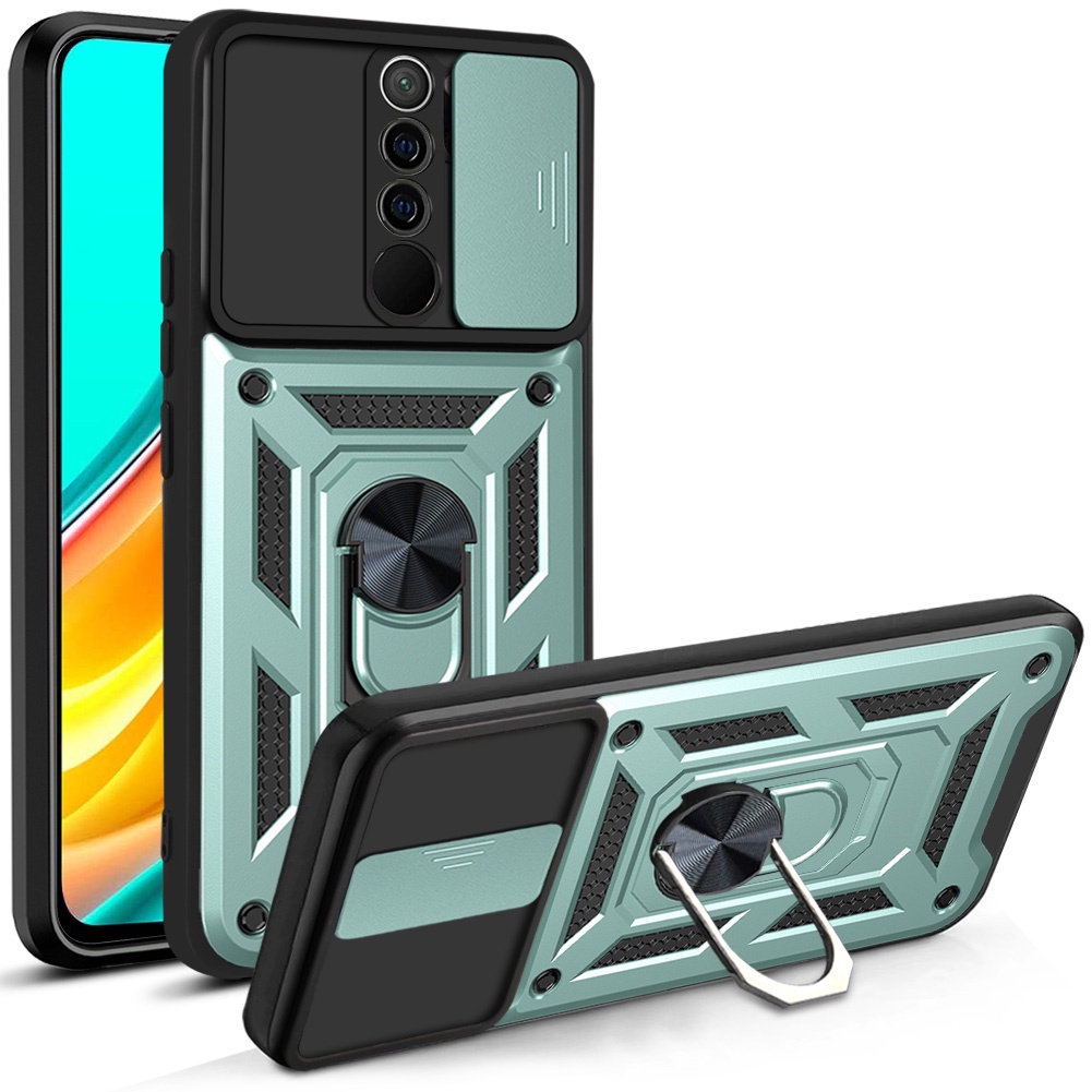 Ốp Điện Thoại Chống Sốc Có Giá Đỡ Xoay Dành Cho Xiaomi Redmi note 8 9 9s pro 9a 9c 4G