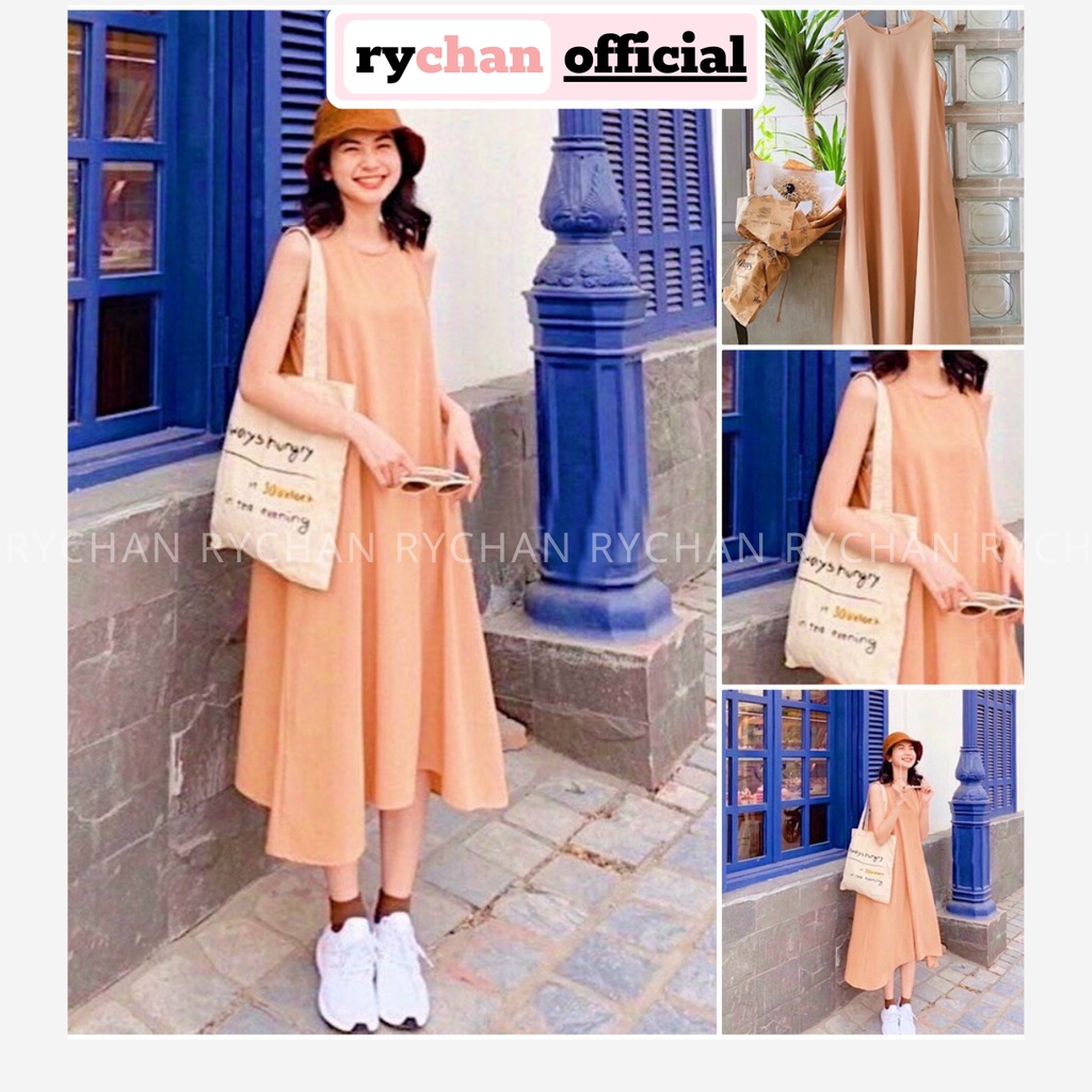 Đầm Suông Nude Dáng Mullet Form Rộng Thoải Mái - DS022