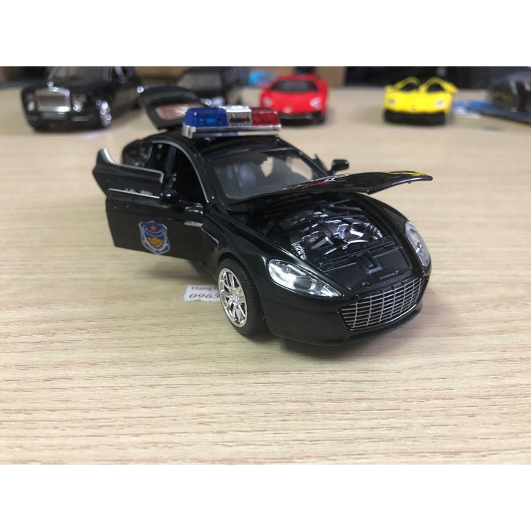Xe cảnh sát mô hình Aston Martin tỉ lệ 1:32 bằng hợp kim