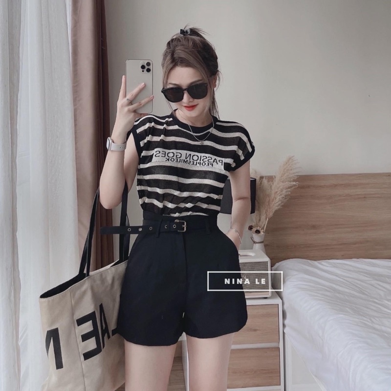 ÁO KIỂU SỌC XINH ĐẸP B312