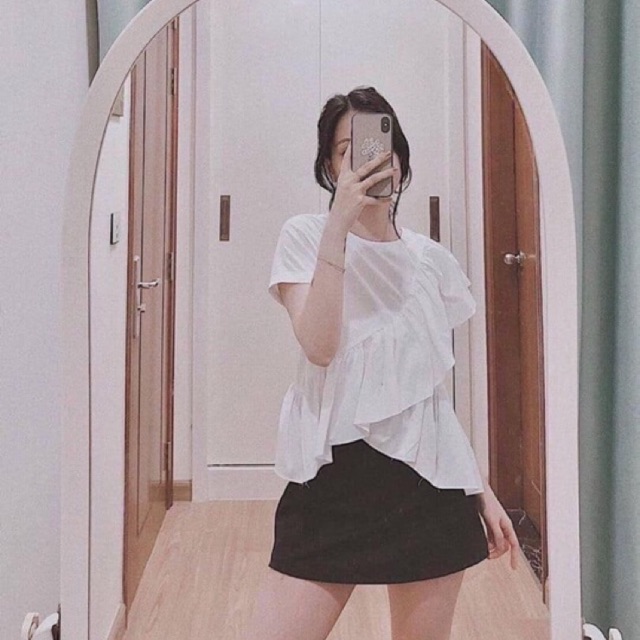 Áo trắng babydoll