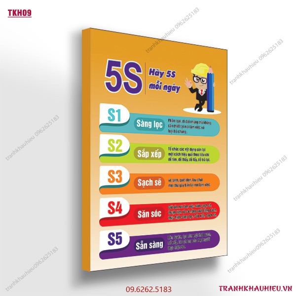 Tranh khẩu hiệu '' 5S ''
