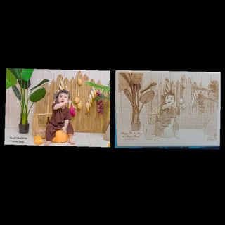 Tranh khắc gỗ theo yêu cầu