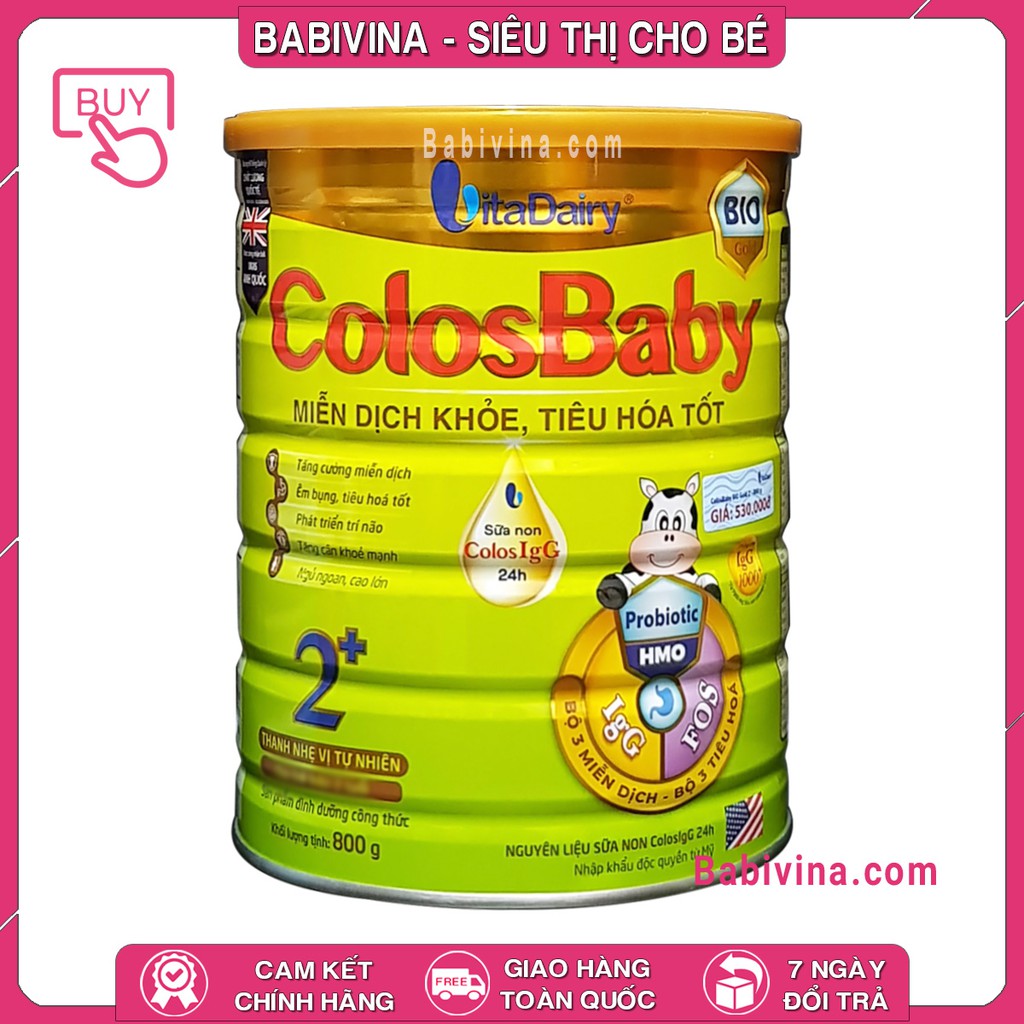 [LẺ GIÁ SỈ] Sữa Colosbaby BIO GOLD 2+ 800g | Mua Sữa Non Colosbaby Chính Hãng, Date Mới, Giá Tốt Nhất Tại Babivina