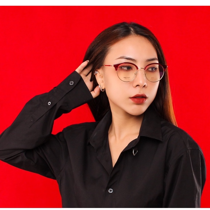 Gọng kính TR90 phối càng hợp kim cao cấp bền đẹp thời trang – hàng chính hãng Ouress 9272