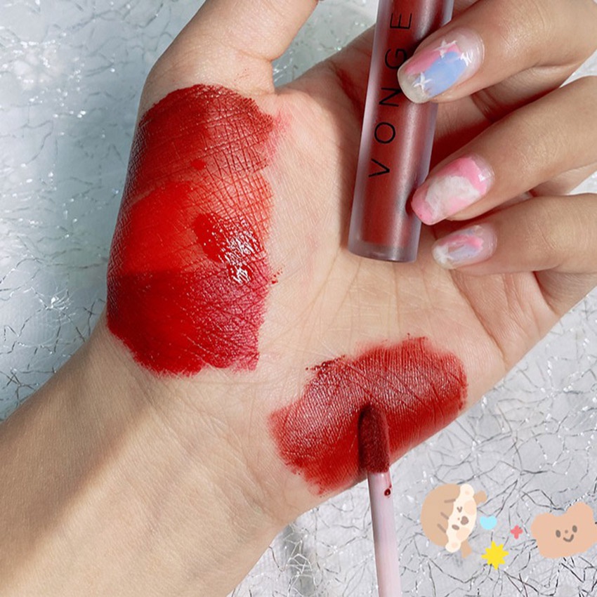 Set son môi kem lì 5 cây VONGEE thiết kế độc lạ cực đẹp. Son tint siêu mềm, siêu lì, màu hot trend - Son nội địa Trung