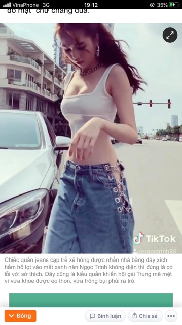Quần jeans ngọc trinh