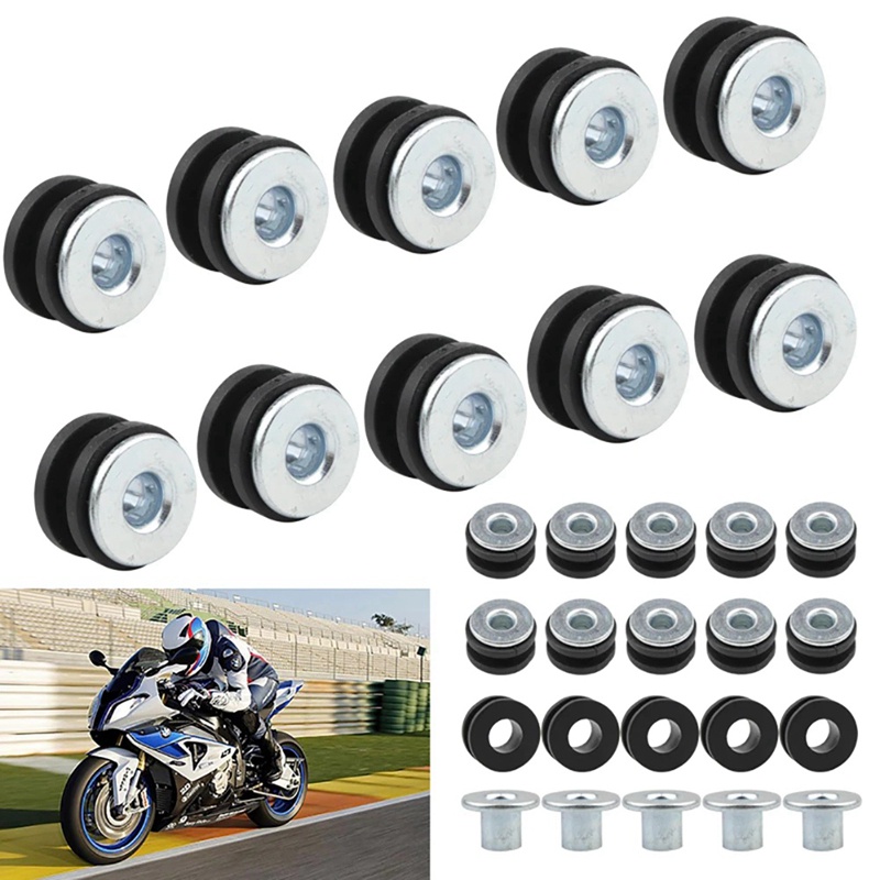 Set 30 Vòng Đệm Cao Su Cho Xe Mô Tô Honda Yamaha Suzuki Kawasaki