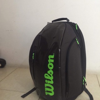 Balo tennis wilson super tour grey backpack Bag WS.02-den chính hãng