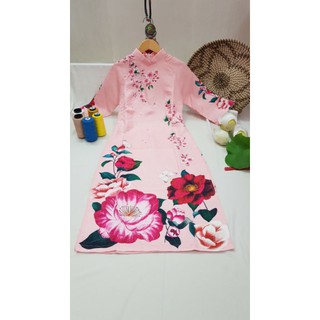 😍Siêu phẩm áo dài gấm ép cao cấp đẹp cao cấp sang chảnh❤FREESHIP❤áo dài giá rẻ