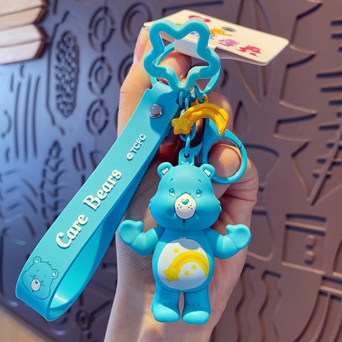 Móc Khóa Cao Cấp Hình Gấu Chăm Sóc Cute phụ kiện Túi Xách dễ thương -Minkey