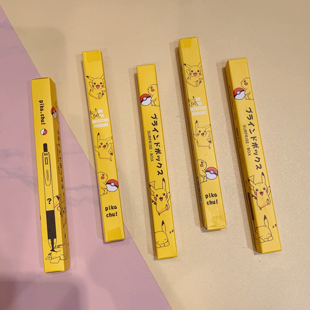 Bút Mực gel Dạng Nhấn Hình Pokemon Pikachu DIY Cho Trẻ Em