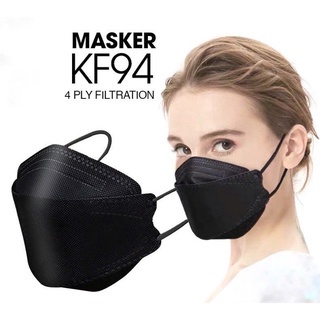 Túi 10 chiếc Khẩu Trang y tế 4D mask KF94 màu ĐEN