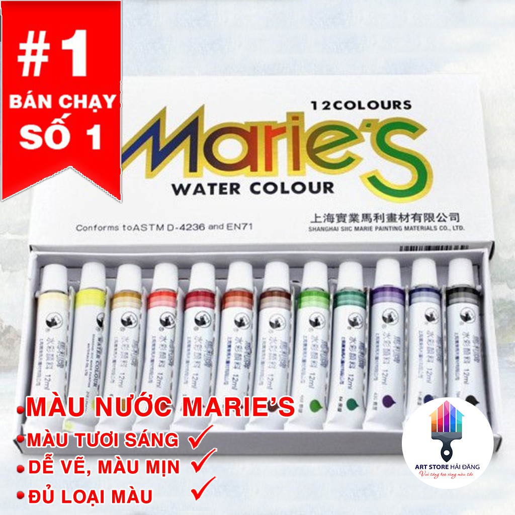 MÀU NƯỚC MARIE’S 12/18/24/36 MÀU