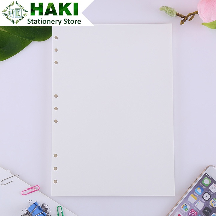 Ruột sổ còng giấy refill HAKI B5 9 lỗ phụ kiện sổ planner bullet journal RS03