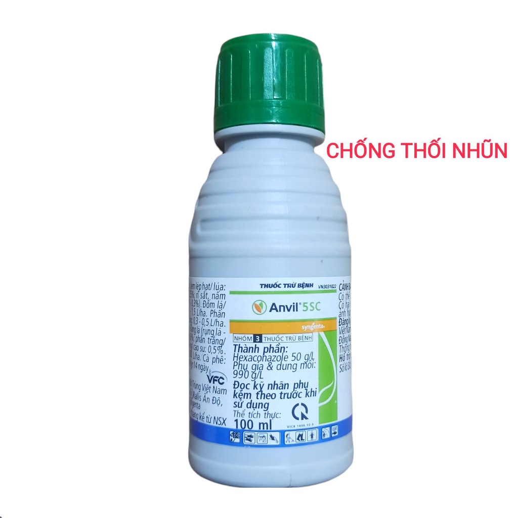 Anvil 5SC trừ bệnh hại lá,thối nhũn cho cây trồng - chai 100ml