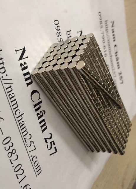 [Xả Kho] Nam châm viên 6x5mm, loại nam châm trắng đất hiếm trụ tròn kích thước nhỏ