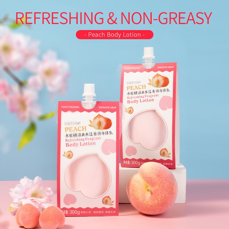 Dưỡng Thể Fenyi Vị Đào Làm Sáng Dưỡng Ẩm Chăm Sóc Cơ Thể 300g | BigBuy360 - bigbuy360.vn