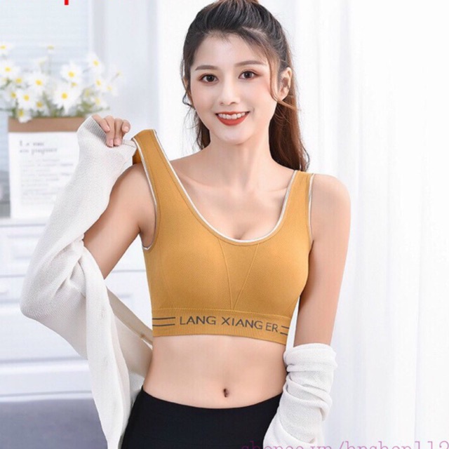 Áo bra tập gym yoga bra thể thao viền kim tuyến cực đẹp dáng croptop có đệm ngực 5720