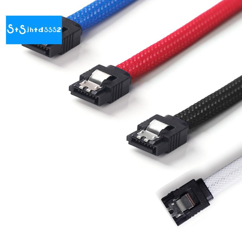 Cáp dữ liệu ổ cứng Hdd Ssd Sata 3.0 Iii Sata3 7 chân dài 50cm màu trắng