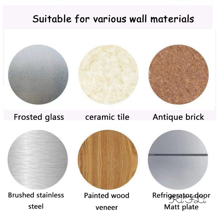 【kifli】Miếng Dán Thay Thế Dự Phòng/Móc Chịu Lực /Miếng Dán Chữ U / Cho Kệ Remote, Kệ Nhà Tắm