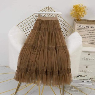 chân váy ren đen 2 lớp