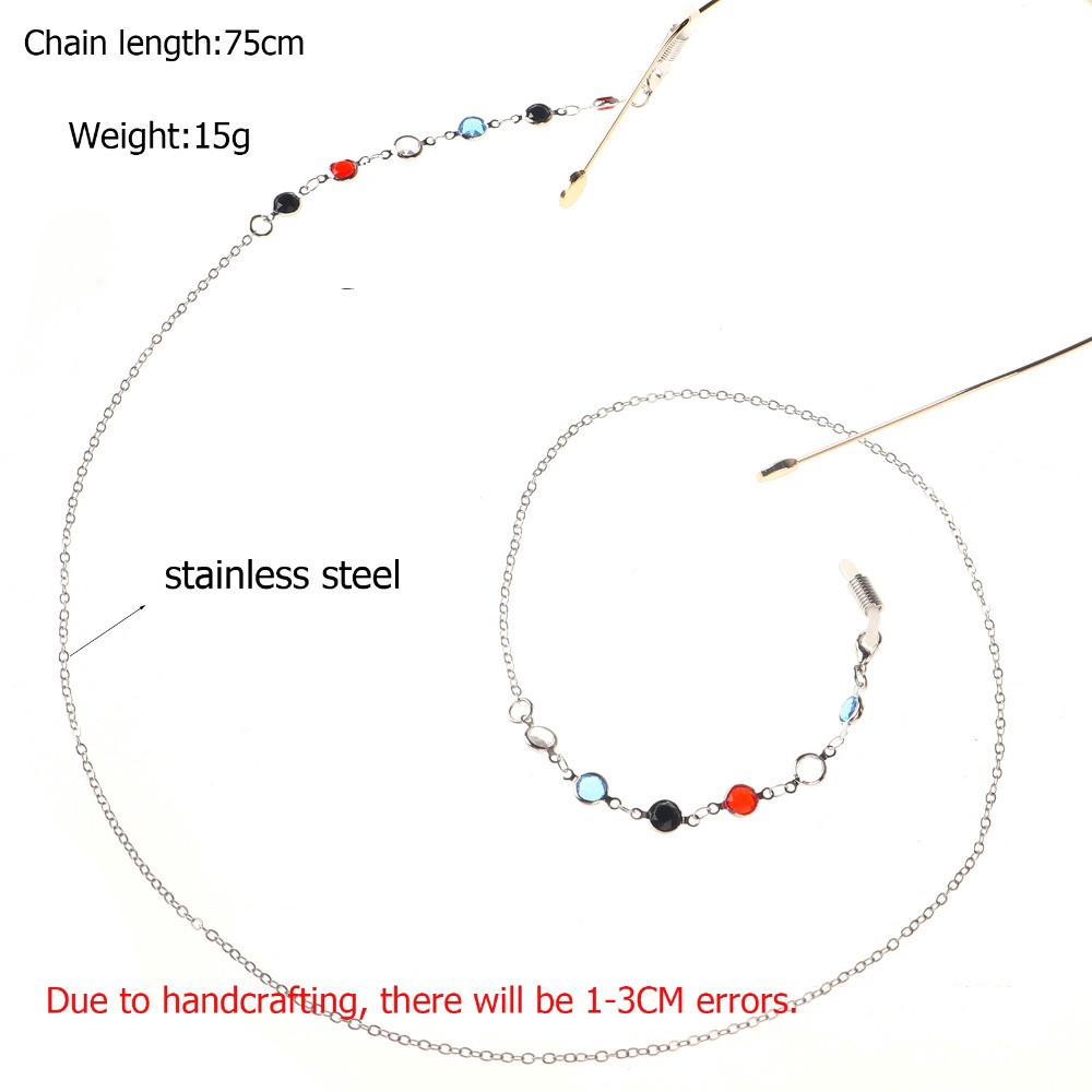 Dây Đeo Kính Chất Liệu Thép Không Gỉ Phong Cách Vintage Unisex