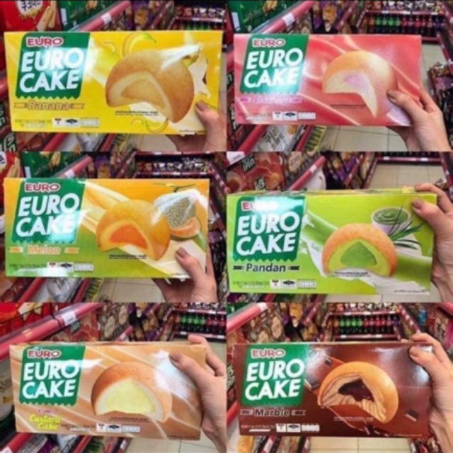 Bánh trứng EURO CAKE Thái Lan các vị 57k/ 1 hộp