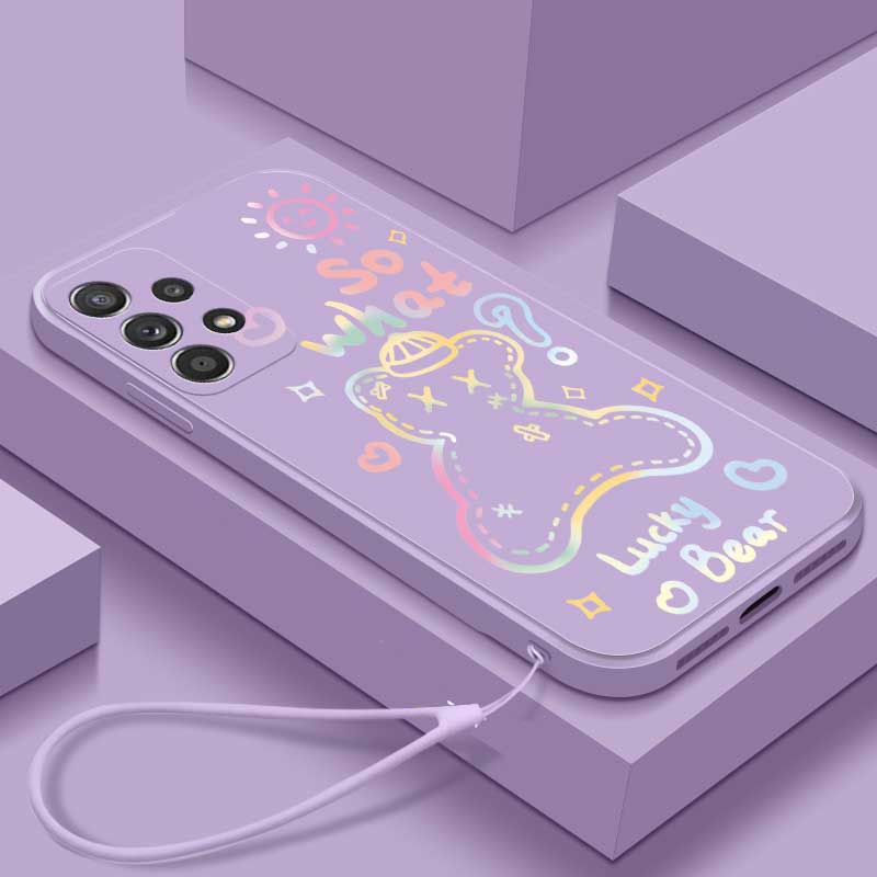 Ốp Điện Thoại Tpu Hình Gấu Cho Samsung Galaxy A53 A33 A13 Note 10 Lite Note 20 20 Ultra S10 Plus A81