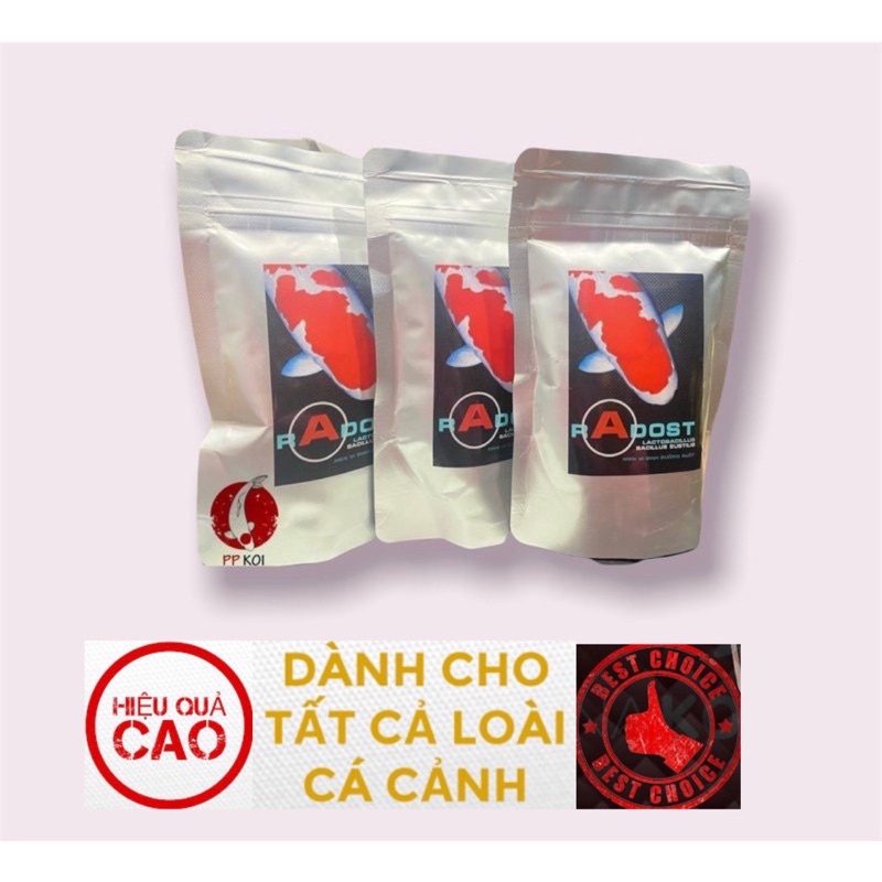 Men vi sinh đường ruột Radost cho cá cảnh.