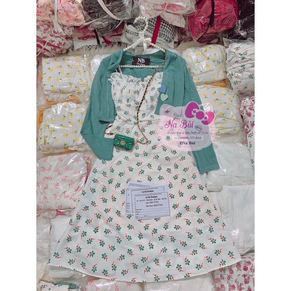 đầm hoa kèm khoác siêu hot | BigBuy360 - bigbuy360.vn