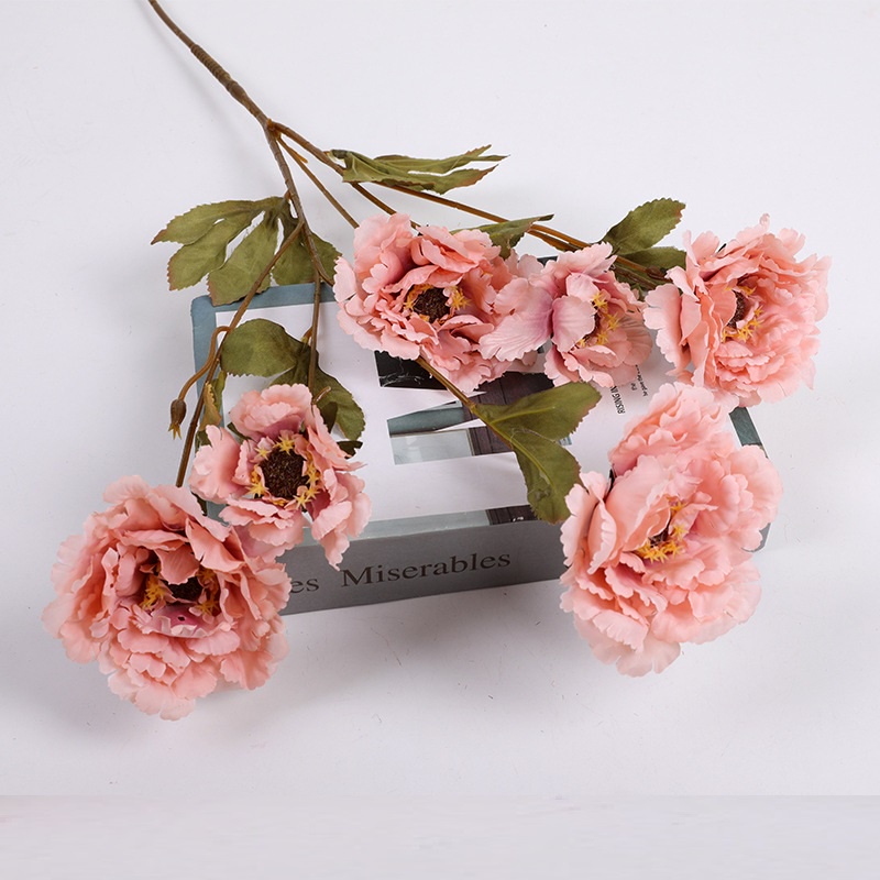 Hoa Giả- HOA MẪU ĐƠN- 1 Cành 6 Bông Dài 69cm
